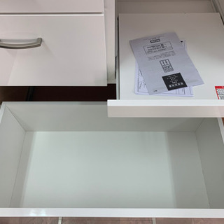 ニトリ キッチンボード コパン 4719050 白 食器棚 掃除済み