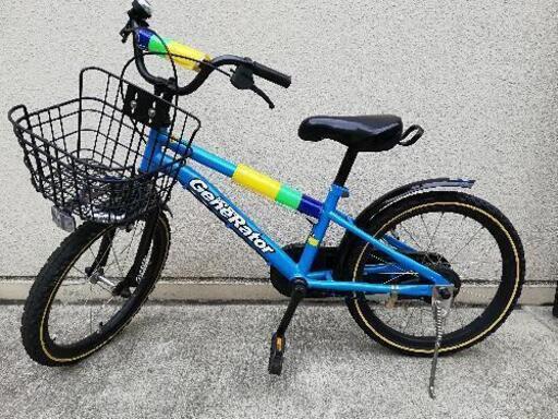 値下げしました  子供用自転車（18インチ）カバーシート保管のため美品、鍵2本、防犯登録カード付属\n