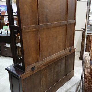 10/17販売済！北海道民芸｜クラレインテリア｜キャビネット｜4枚扉食器棚