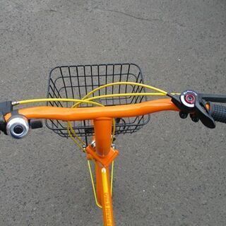 自転車 折りたたみ 20インチ シティサイクル オレンジ系 6段変速 札幌市 中央区 南12条
