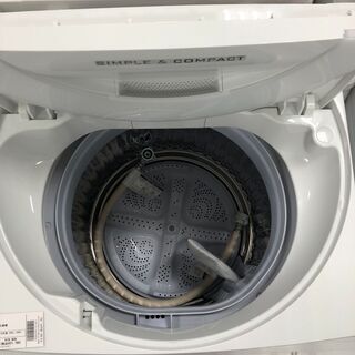 1年間動作保証付 SHARP 全自動洗濯機 6.0kg 2018年製【トレファク