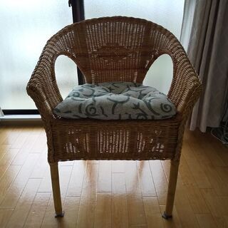 籐の椅子(IKEAにて購入)