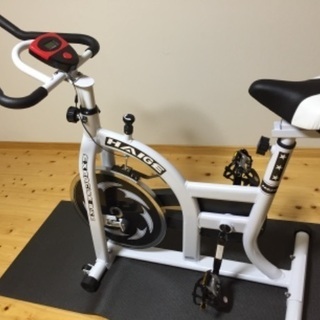 美品】HAIGE フィットネスバイクホワイト