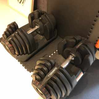 【美品】可変式ダンベル、トレーニングベンチセット