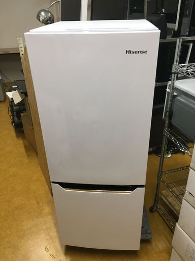 Hisense 2ドア冷凍冷蔵庫 150L HR-D15C 2019年製 ホワイト 美品 動作品 単身/一人暮らし