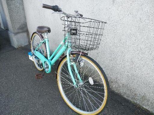 防犯登録料込み。札幌市内配達無料！中古26インチペパーミントグリーン