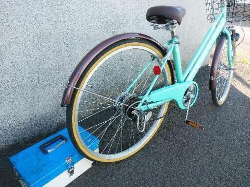 防犯登録料込み。札幌市内配達無料！中古26インチペパーミントグリーン