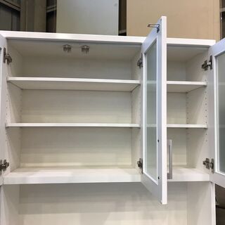愛品館八千代店】ニトリ 3枚扉キッチンボード ダリア100 白【愛八