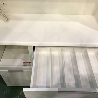 愛品館八千代店】ニトリ 3枚扉キッチンボード ダリア100 白【愛八