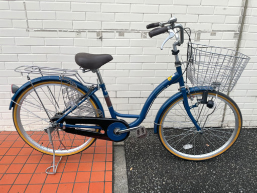 GM552【近隣配達可能】自転車　こども用自転車　24インチ　青　ブルー　シエロア　ママチャリ　普通自転車　軽快車　サイクリング　通勤　通学　リサイクルショップ　ケイラック朝霞田島店　ケイラック　埼玉県　朝霞市　田島　和光市　志木市　新座市　富士見市　ふじみ野市　三芳町　戸田市　蕨市　さいたま市(岩槻以外)　川越市　所沢市　上尾市　東京都　板橋区　練馬区　清瀬市