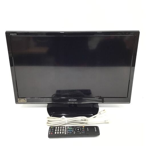 21R333 ジ 4 SHARP 液晶カラーテレビ LED AQUOS LC‐24K9 ブラック 24V型 2014年製 中古品