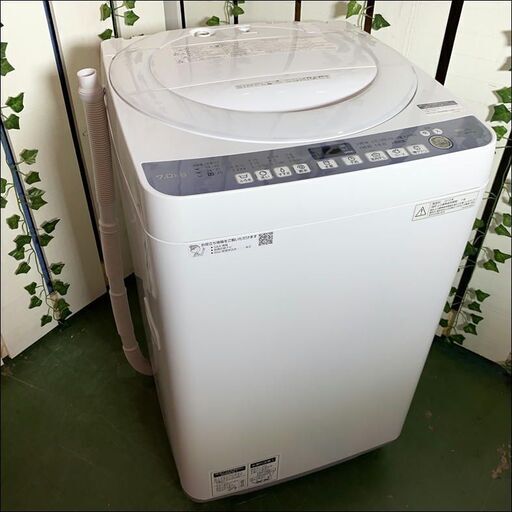 【愛品館八千代店】保証ありSHARP2018年製7.0㎏全自動洗濯機ES-T710【愛八ST】