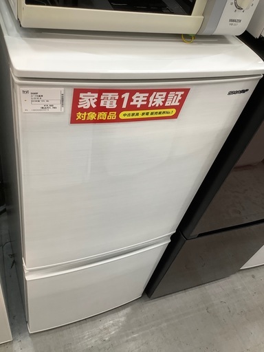 SHARP 2ドア冷蔵庫 SJｰD14EｰW 2018年製 137L