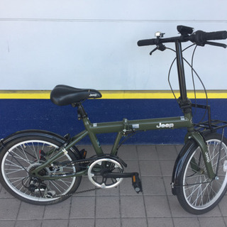 JEEP折りたたみ自転車（カーキ）です。【トレファク東大阪店】