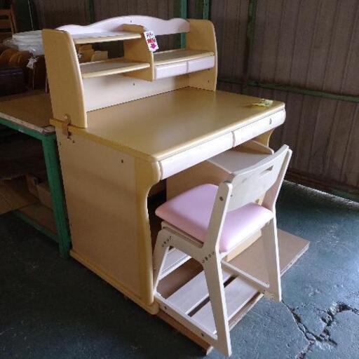 値下げしました！現品限り！デスク＋椅子＋キャビネット 3点セット 1万