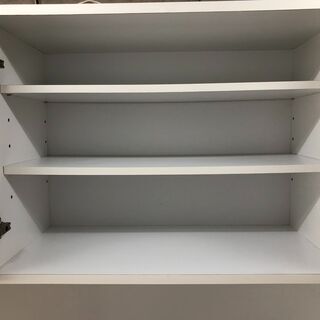 リサイクルショップどりーむ天保山店】レンジボード 食器棚 ホワイト