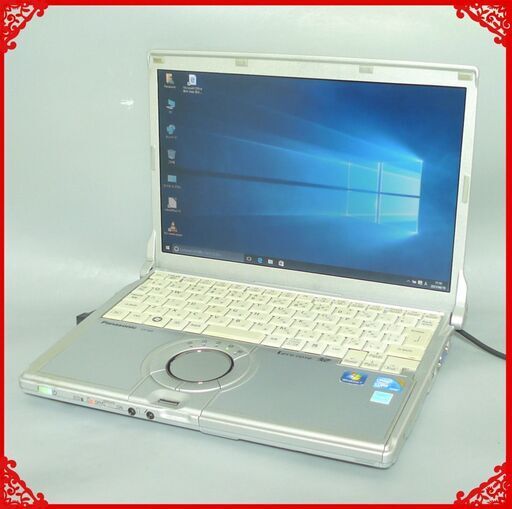日本製 動作良品 ノートパソコン 12.1型 Panasonic CF-N9LWRJDS Core i5 2GB 250G 無線 Wi-Fi Windows10 LibreOffice 即使用可能