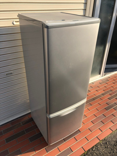 美品■Panasonic 冷凍冷蔵庫 2ドア 168L 大容量 グレー パナソニック 冷凍庫