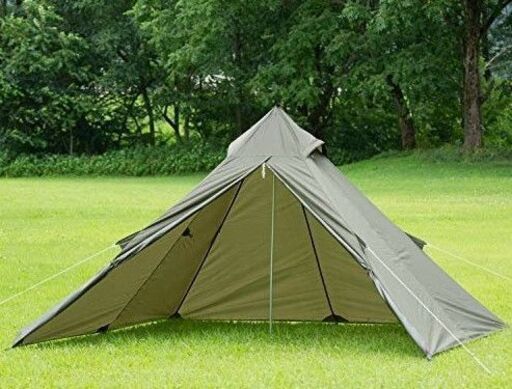 美品 希少 テント BUNDOK バンドック BDK-75KA ソロティピー1 Solotipi1 ソロキャンプ カーキ