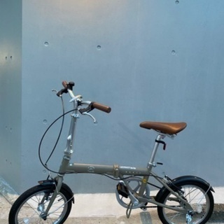 【新品同様 極美品】CAPTAIN STAG キャプテンスタッグ ラテ シングルスピードラテ 自転車 折りたたみ自転車 16インチ