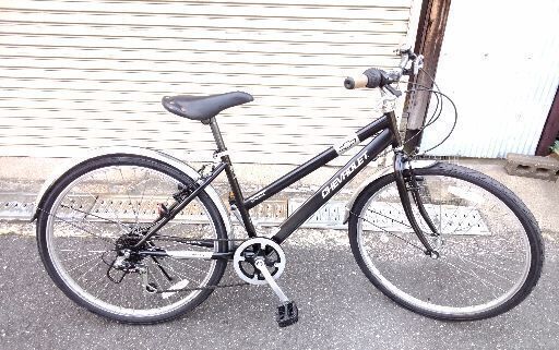 CHEVROLET[シボレー]26吋クロスバイク 6speed/ブラック