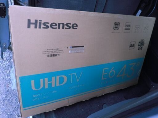 未使用 　Hisense ハイセンス 　 43インチ   液晶テレビ 4Kチューナー