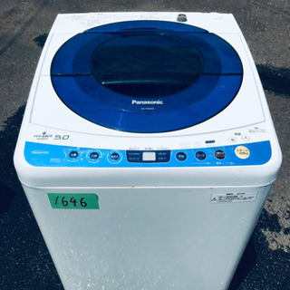 1646番 Panasonic✨全自動電気洗濯機✨NA-FS50...