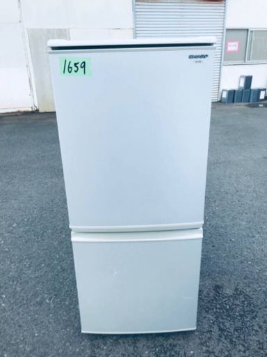 1659番 シャープ✨ノンフロン冷凍冷蔵庫✨SJ-14S-W‼️