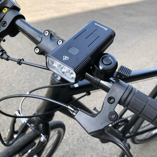 【ほぼ新品】ANIMATO 組み立て済クロスバイク【ダイヤル錠・充電式ライト・保証書付き】