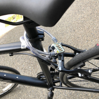 【ほぼ新品】ANIMATO 組み立て済クロスバイク【ダイヤル錠・充電式ライト・保証書付き】