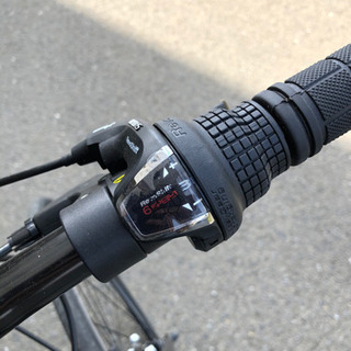 【ほぼ新品】ANIMATO 組み立て済クロスバイク【ダイヤル錠・充電式ライト・保証書付き】