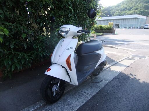 スズキ　レッツ5G(セキュリティーアラーム付き)　中古実動美車　バッテリーフル充電済み　オイル交換後渡し　ナンバー登録書類有
