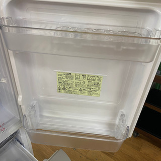 I353 SHARP ガラストップ2ドア冷蔵庫 2017年式