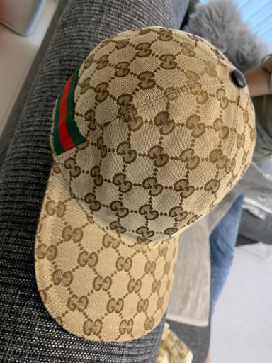 GUCCI(グッチ) 帽子(キャップ)シェリーライン GGキャンバス XL 60