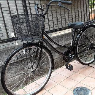 【引き取り可能な方限定！】美中古26インチ自転車シティサイクル黒
