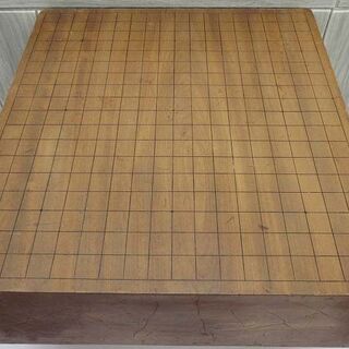 ss2556【中古】 足付き碁盤＆碁石セット 5寸 天然木 脚付 木製 足つき