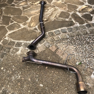 マツダ RX-8 前期 SE3P ステンレス製 砲弾型 マフラー リアマフラー