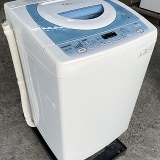 東芝 TOSHIBA 7.0kg 09年製 簡易風乾燥機能付き電気洗濯機 AW-