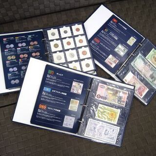 ☆ 世界の貨幣コレクション 12冊セット 紙幣129枚 コイン156枚 硬貨 辞典 収納ホルダー hachette/アシェット 札幌 北20条店