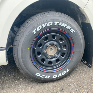 【ネット決済】ハイエース用　デイトナホイール中古＋TOYO H2...