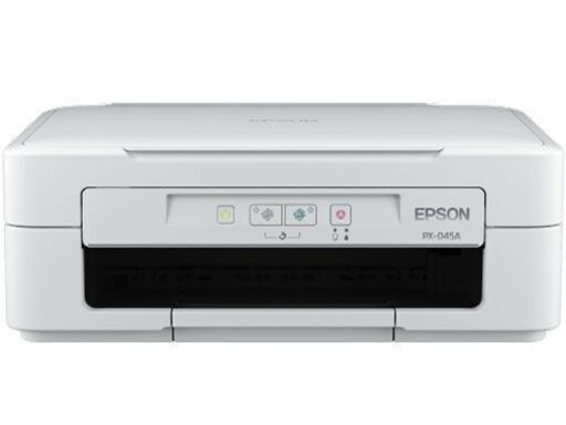 ss2579【未使用品】　エプソン　インクジェットプリンター　PX-045A　ホワイト 　EPSON　プリンタ　カラリオ　コピー機　家庭用　白　A4 　プリント　スキャン　無線/有線　コンパクト　シンプル