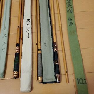 その他 へら鮒釣り　有名工房作　和竿6本　竹枠玉網3本　希少セット