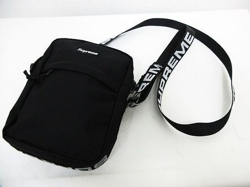 【美品】シュプリーム コーデュラ リップストップ ナイロンショルダーバッグ Supreme 2018SS Cordura Ripstop Nylon 黒 ■L25308YER-50-03