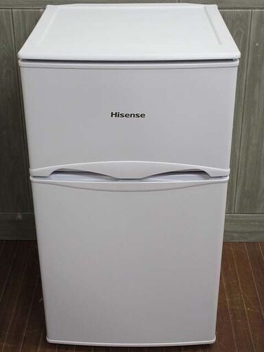 ss2587【中古】　ハイセンス　冷凍冷蔵庫　82L　HR-B82JW　ホワイト 　Hisense　右開き　2ドア　白　単身者向け　コンパクト 　小型　シンプル　一人暮らし　セカンド冷蔵庫