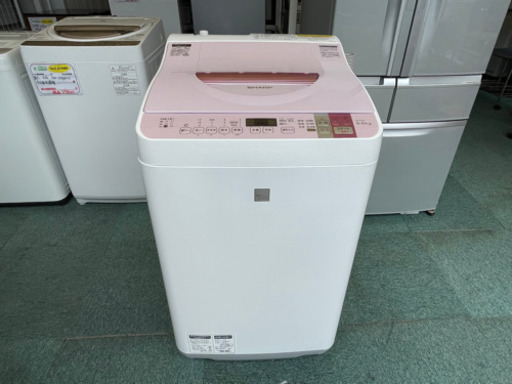 【リサイクルサービス八光　安心の1か月保証　配達・設置OK】SHARP ES-T5E4-KP 洗濯乾燥機 5.5kg ピンク系 縦型 2016年製