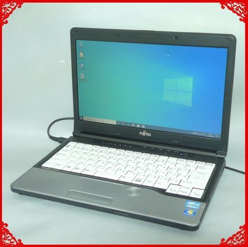 日本製 初心者向け ノートパソコン 中古良品 13.3型 富士通 S762/F 第3世代Core i5 8GB DVDマルチ 無線 Wi-Fi Windows10 LibreOffice