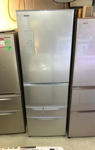 ☆中古激安！　TOSHIBA　東芝　426㍑　5ドア　ノンフロン冷凍冷蔵庫　2016年製　GR-436G（S）【KBF047】　￥45,000！！