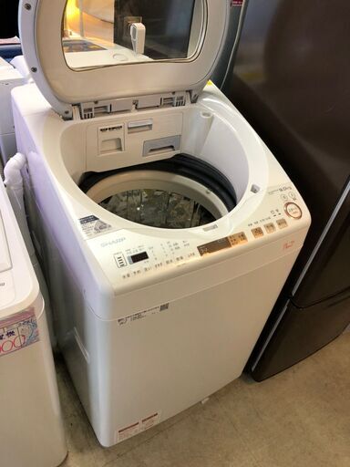 ☆中古激安！　SHARP　シャープ 5.5kg  プラズマクラスター　全自動洗濯機　2017年製　ES-GE5A-V　【KBF048】￥31,800！！