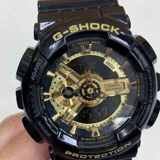 カシオ　G-SHOCK　ブラック　ゴールド　GA-110GB　V089