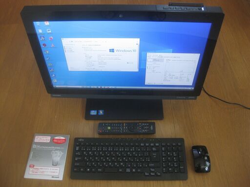 Fujitsu FMV 一体型 デスクトップ パソコン Core i7 8GB Win10 Home 23インチ Wifi 地デジ/BC/CSチューナー USB3.0 Webカメラ Microsoft Office 2010